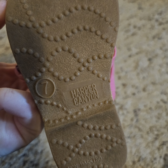 Harper Pink Kids Sandals with Colorful Tassels - Picture 2 of 2